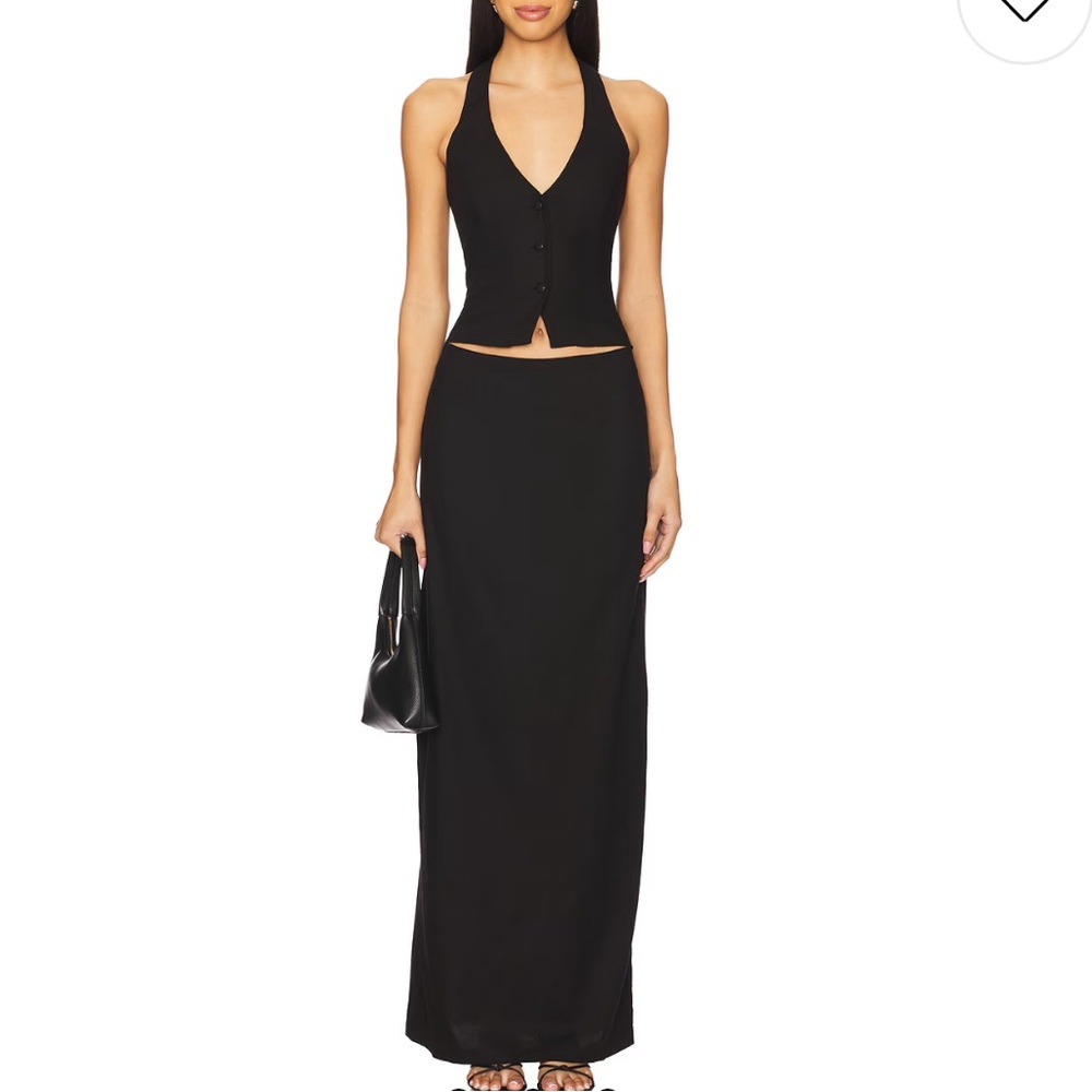 All The Ways‎ Zephyra Skirt Set in Black Large New With Tags